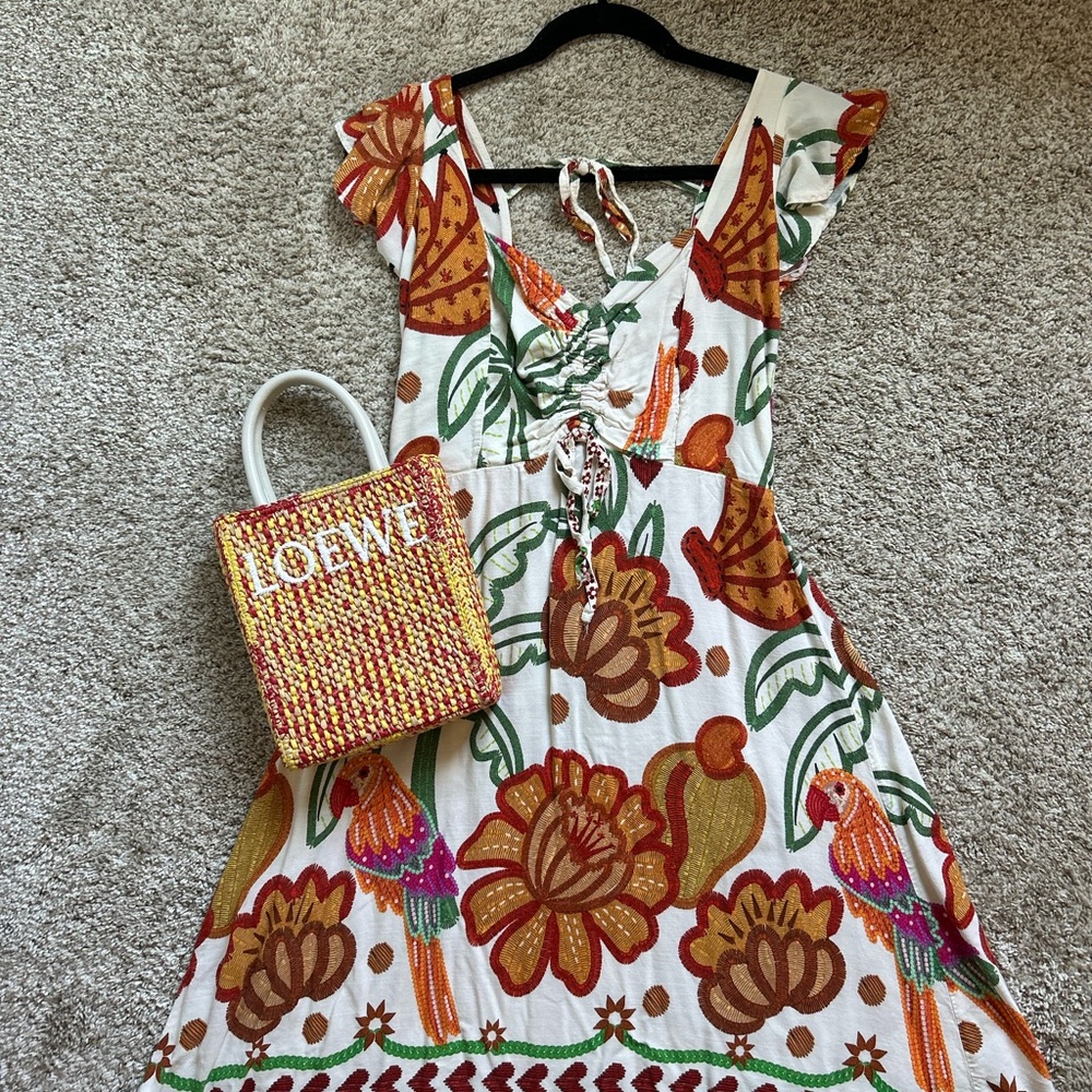 Farm Inspired Floral Print Dress